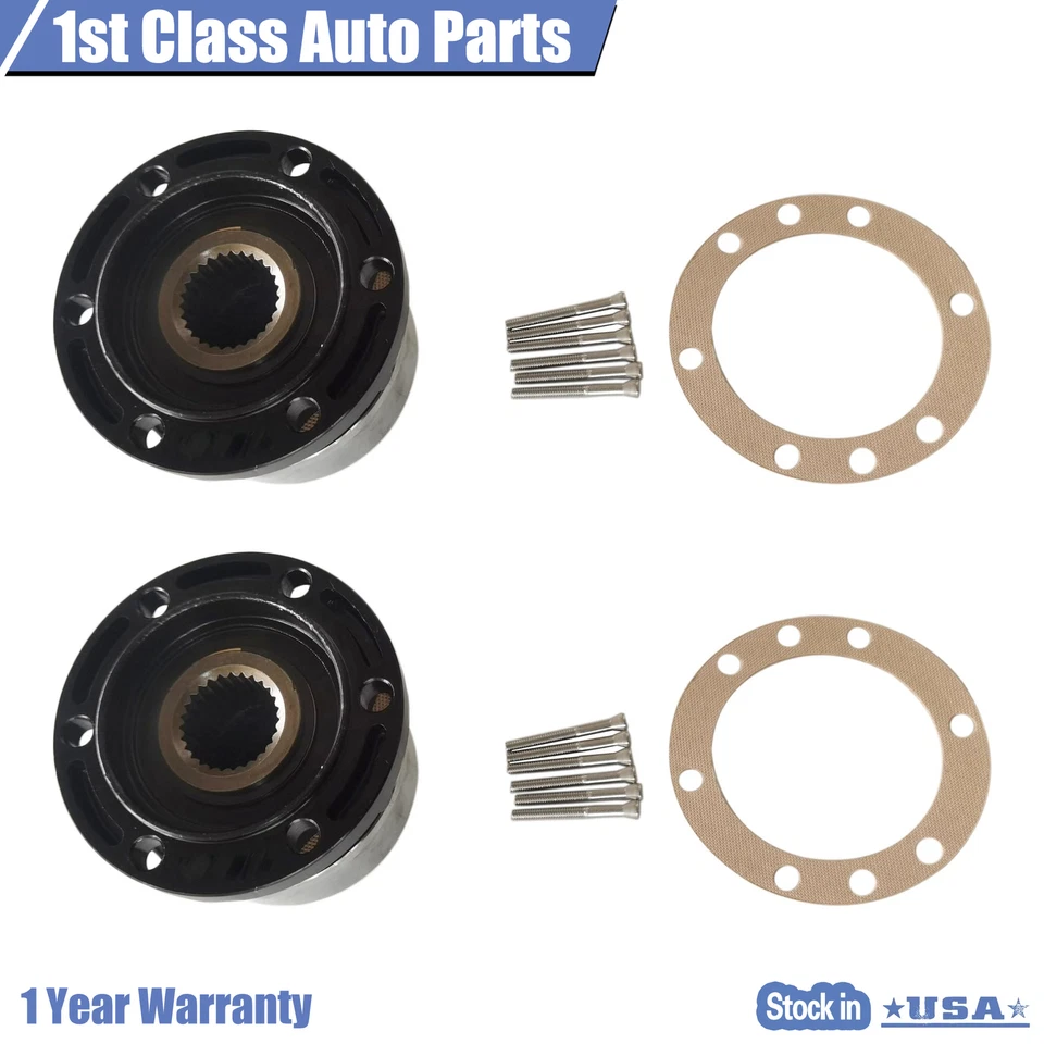 2PCc Locking Hubs For 86-89 Nissan Pathfinder Lock Outs Pick Up 27 splines Foto 3 de 4