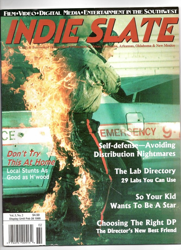 Lot of 2 INDIE SLATE Magazine Issues - Entertainment in the SW - Filmmaking
