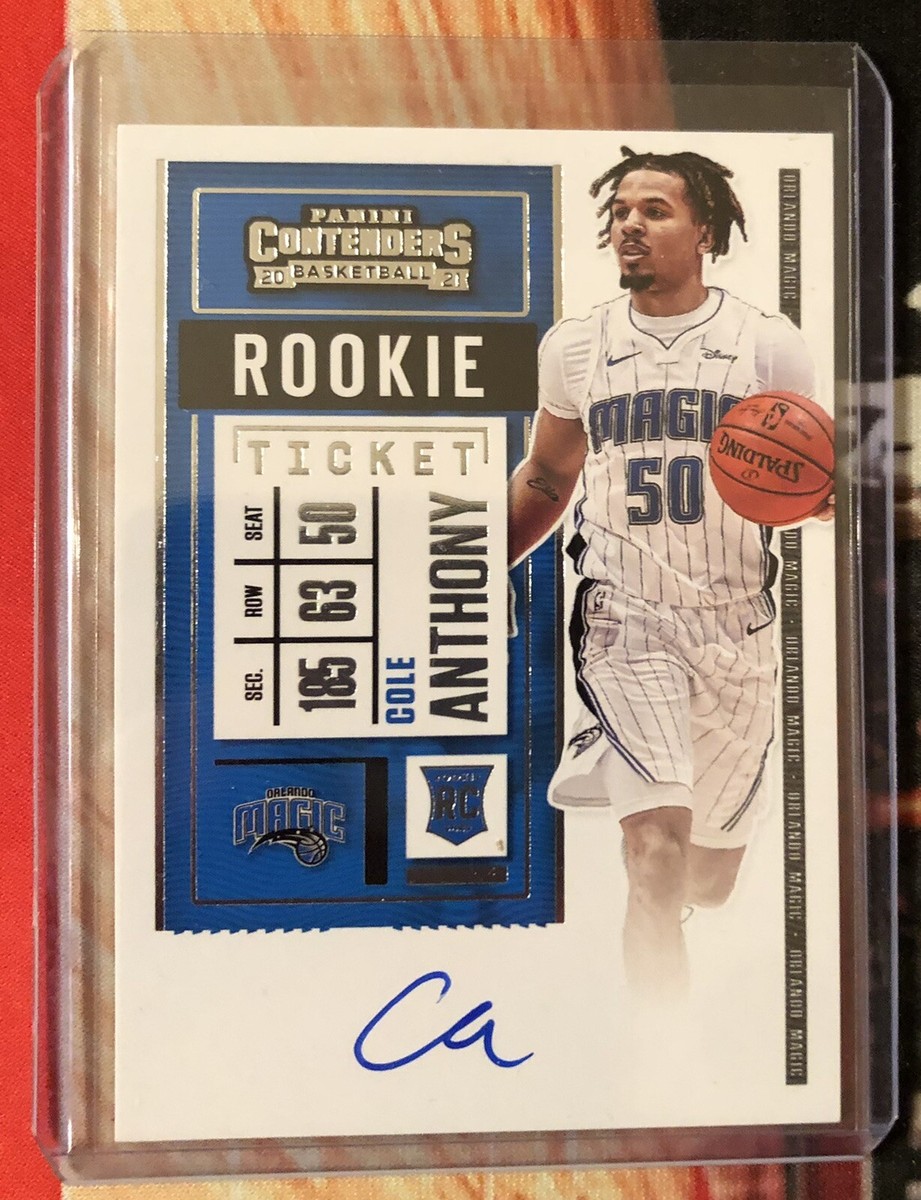 Cole Anthony 2020-21 Panini Contenders Rookie Ticket Prizm Auto