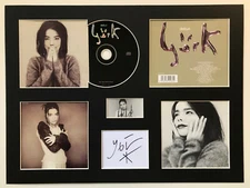 BJORK - Signed Autographed - DEBUT - Album Display Deluxe