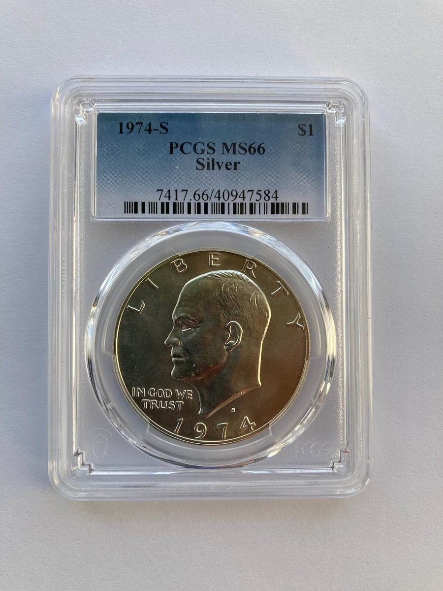 1974-S $1 Silver Eisenhower PCGS MS66 Proof Certified