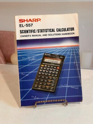 Sharp Electronics EL-557 Scientific Calculator Manual And Handbook 1989