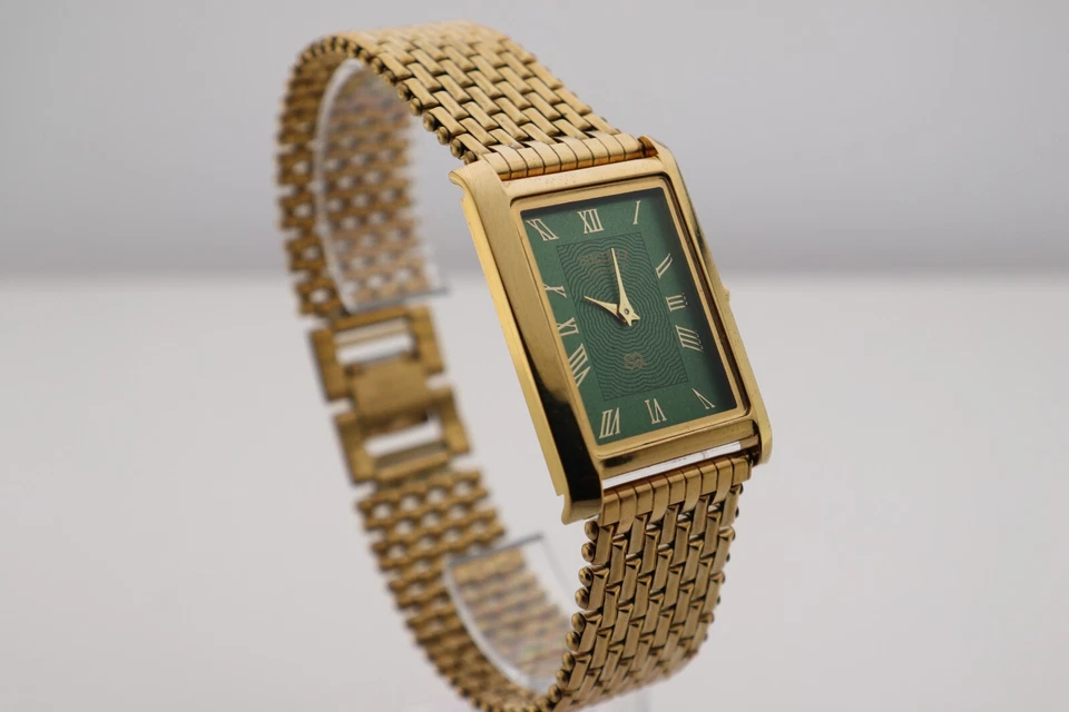 Vintage Seiko Slim Quartz Green Dial Stylish Men's Watch - Image 3 of 4