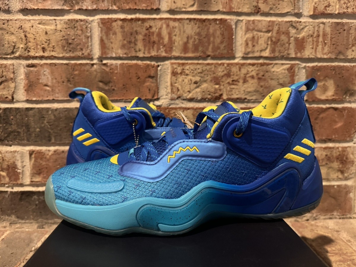 New 11 Adidas D.O.N. Issue 3 Ninja Twitch Time In Blue Bright Cyan