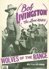 Raiders of Red Gap (1943)  Robert Livingston, Al St. John, Myrna Dell pressbook