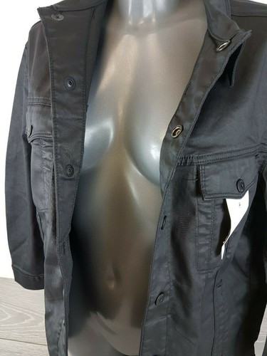 G-STAR RAW LADIES " TAILOR 3D" Lightweight Biker Jacket COAT Large BLACK - Picture 4 of 5