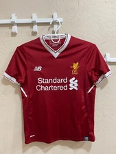 Liverpool 2017 Home Football Shirt New Balance Soccer Jersey Size Children M