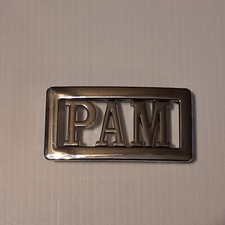 PAM Custom Personalized Name Belt Buckle -Put your name or word on Buckle