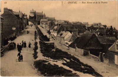 Old postcard Onival Rues Neuve et de la Prairie (1292418)