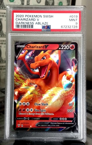 Charizard V graded PSA 9 for sale on eBay