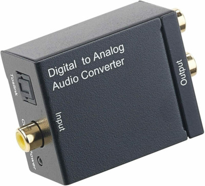 Koaxial Toslink Digital zu Analog Audio Wandler Konverter USB Kabel RCA Adapter