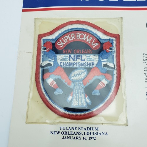 Super Bowl VI Patch Cowboys Dolphins Willabee & Ward NFL Football - Picture 2 of 13
