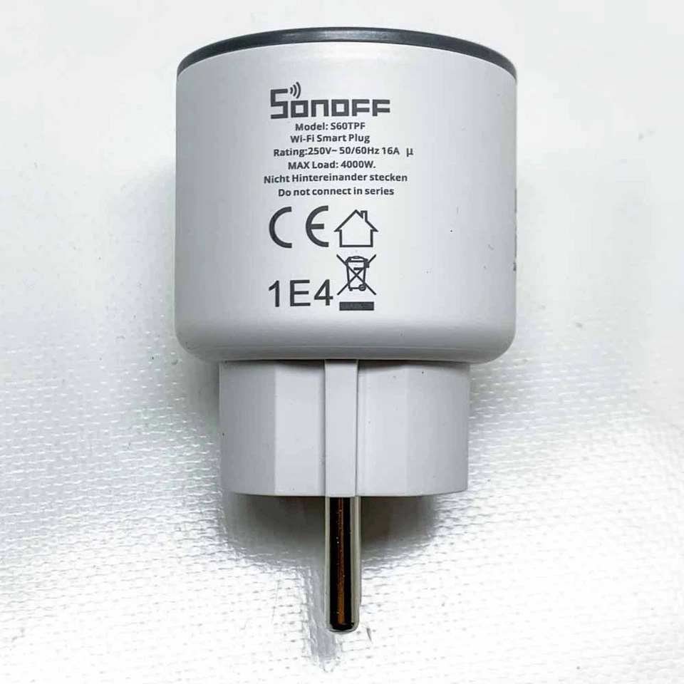 SONOFF S60TPF Smart Wlan Steckdose 16A 4000W, Smart Stecker mit Strommessung, - Bild 2 von 4