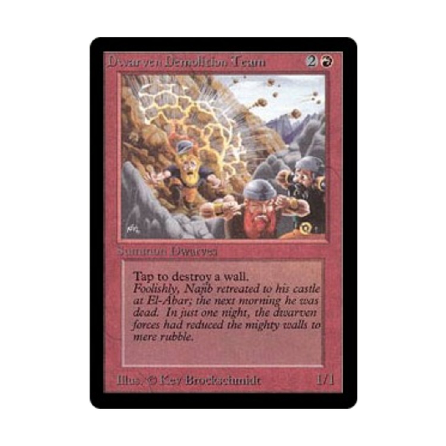 WotC MtG Beta Dwarven Demolition Team (U) VG