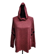 Cascade Sport Performance Hoodie (XL) Burgundy Thumbslits Long-sleeve