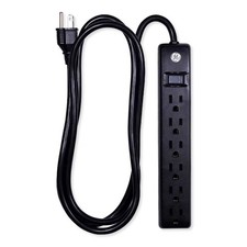 GE 6-Outlet Power Strip, 6 Ft. 14088 