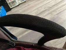 Vin Beauty Office Chair Armrest Covers, 2Pcs Removable Arm Rest Black