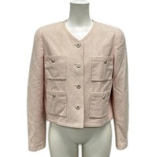 CHANEL - Light Pink Outer fabric cotton, wool Women's Jacket