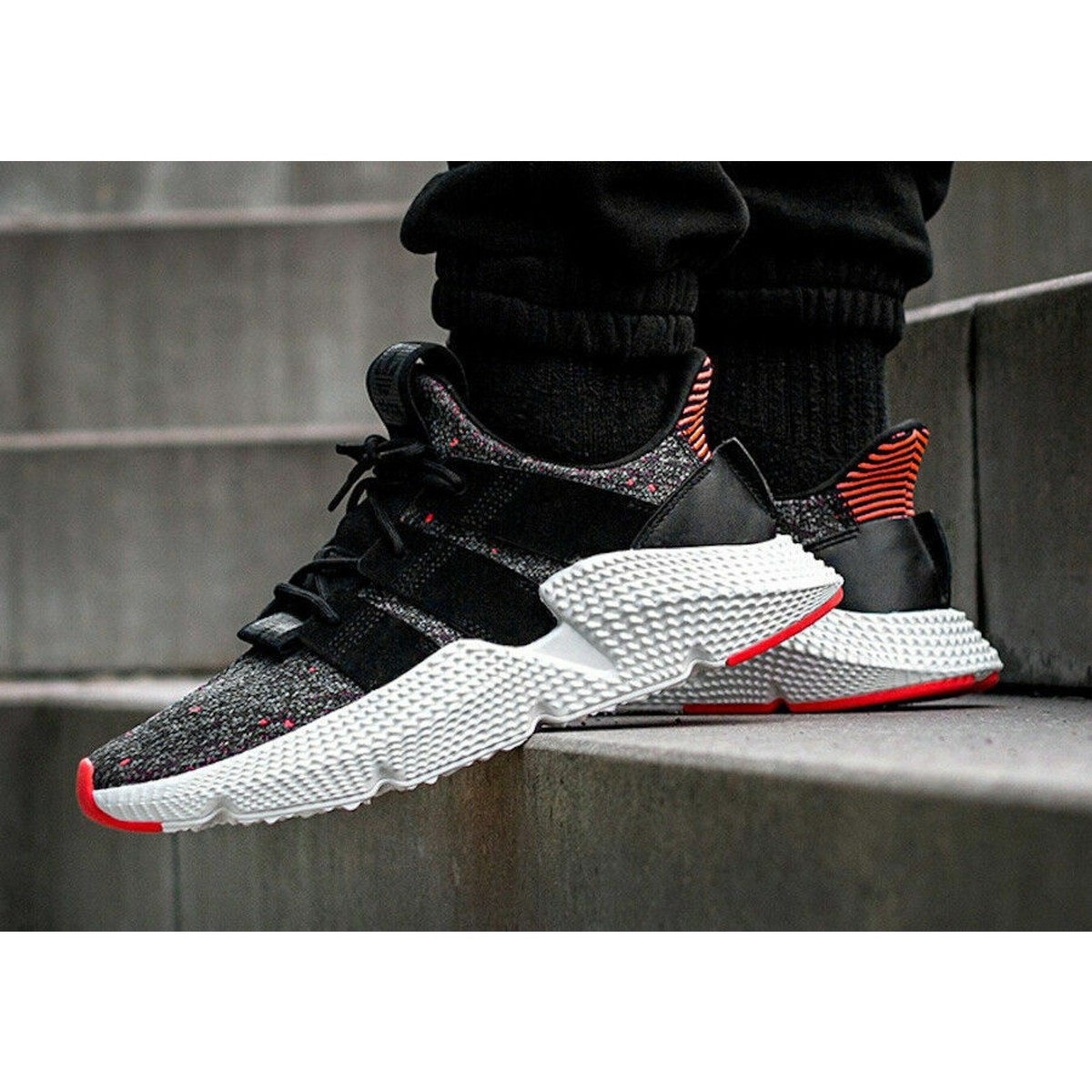 Adidas Originals Prophere Black/White/Solar Red Sneaker 