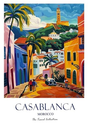 6_Casablanca Print, Casablanca Travel Poster, Middle East Travel Print, Islamic