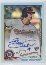 2014 Chrome Image Variation Blue Refractor Rookie /199 Zach Walters #62 Auto 1b8