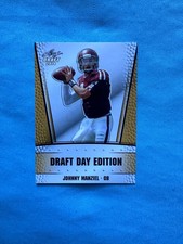 JOHNNY “MONEY” MANZIEL 2014 LEAF DRAFT DAY EDITION GOLD ROOKIE CARD RC  BROWNS