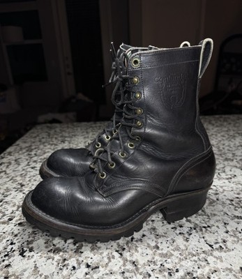 Nicks Handmade Contender Boots Men s Size 8E Black Vibram Sole