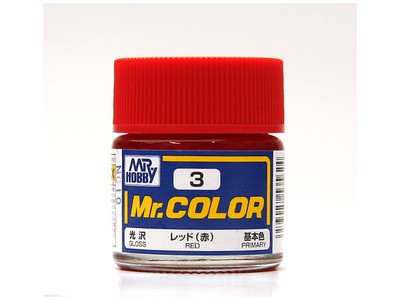 GSI Creos MR. Hobby Mr Color MR-003 Red 10mL Primary Gloss Paint