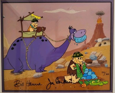 The FLINTSTONES Signed Hanna-Barbera Cel 'Rock Stars' Limited Edition Art