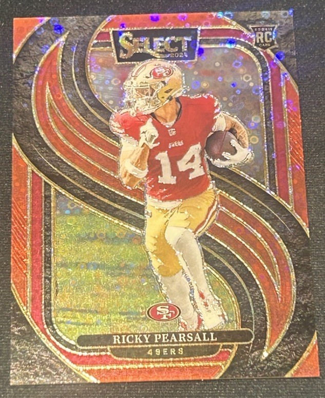2024 Panini Select Red Disco Prizm #173 Ricky Pearsall RC #03/49
