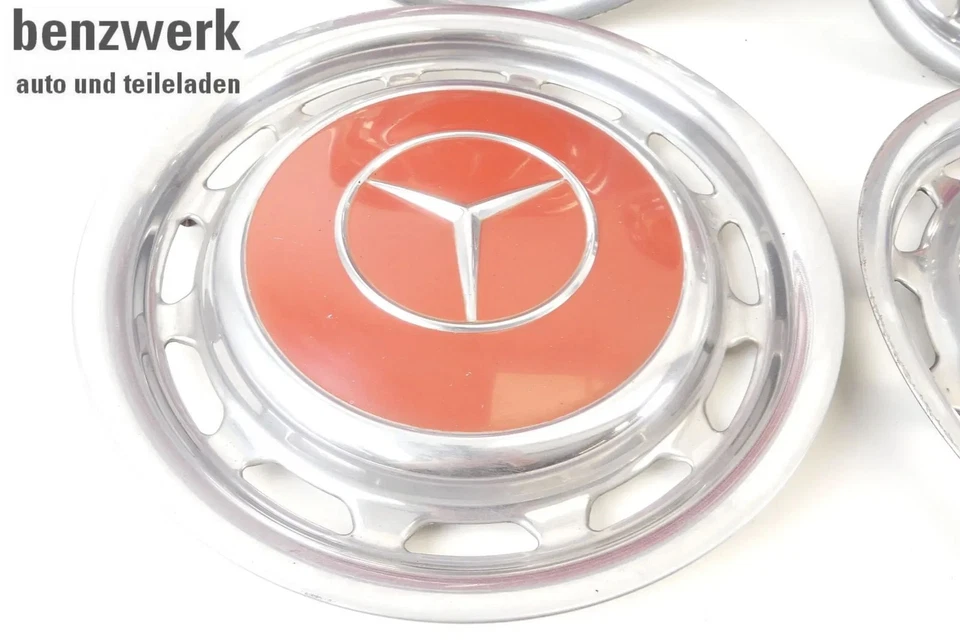 Mercedes W108 W116 W114 W115 W123 4X Radkappe Chrom 14 Zoll ORIGINAL 1154010324✔ - Bild 2 von 4