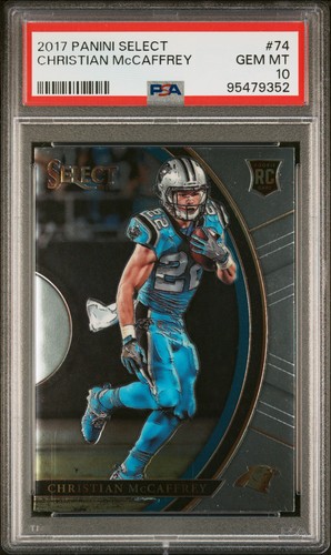 Christian McCaffrey #74 2017 Panini Select card