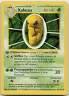 Kakuna 33/102 Uncommon Base Set Shadowless Pokemon TCG 1st Edition MP