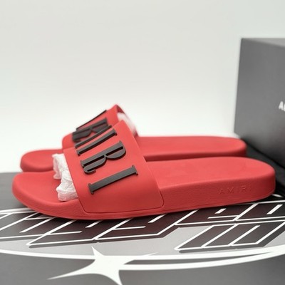 Size 45 - Amiri Logo Slides ' Red ' | BRAND NEW!
