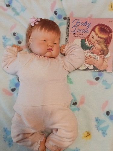 Vintage Vogue Baby Dear 18" Doll 1960's With Book