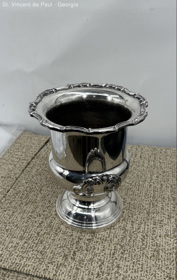 Vintage LEONARD Silver Plate Regency Style Champagne Wine Chiller ICE Bucket VGC