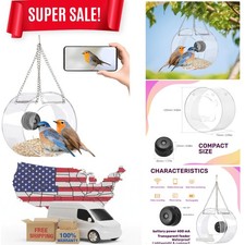 Bird Feeder Smart Bird Feeder With Camera Solar Powered Solar Roof Freship