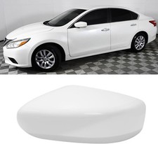 Compatible with Nissan Altima 2013-2018 Mirror Cover Replacement White Mirror Ca