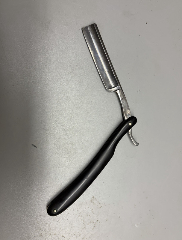 Hibbard, Spencer, Bartlett & Co. Our Very Best 1655 Straight Razor, Black Handle