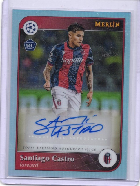 2024-25 Merlin UEFA Club Competitions #AU-SC Santiago Castro Base Autogramme