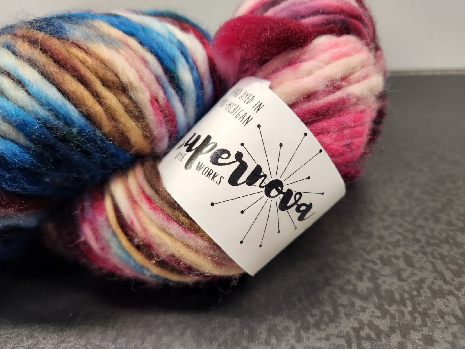 Supernova Dye Works Atria Bulky 100% Superwash Merino Yarn Skein ~ Brand New