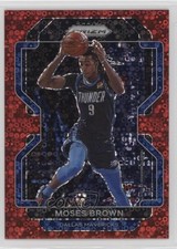 2021-22 Panini Prizm Fast Break Red Prizm 52/100 Moses Brown #173 12po