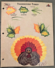 Donna Dewberry One Stroke Painting Reusable Teaching Guide THANKSGIVING TURKEY