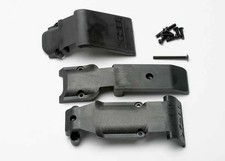 TRA5337 SKID PLATE SET, FRONT 2 PIECES, PLASTIC / SKID PLATE, REAR 1 PIECE,