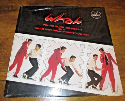 WHAM  YOUNG GUNS GO FOR IT  RARE 1982 CENSORED CANADIAN IMPORT  12'' VINYL SINGLE