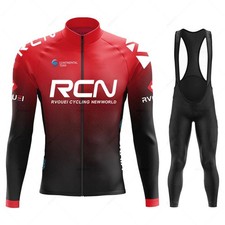 Rvouei Radtrikot Set lange Trägerhose MTB Rennrad Fahrradbekleidung Anzug