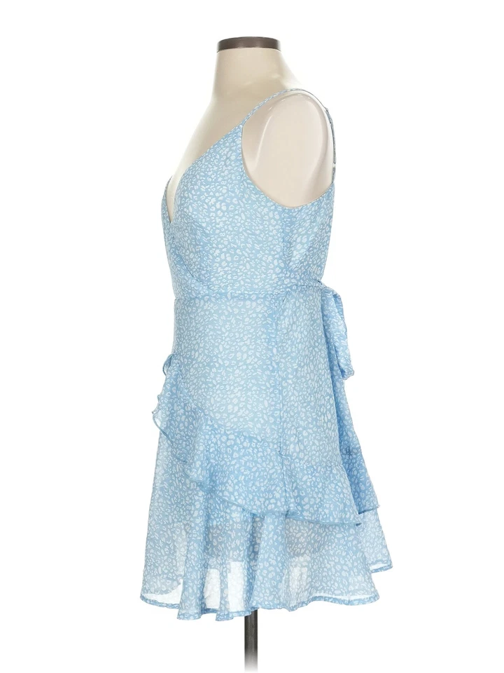 Vestido de coquetel azul feminino Hazel & Olive 5 - Imagem 4 de 4