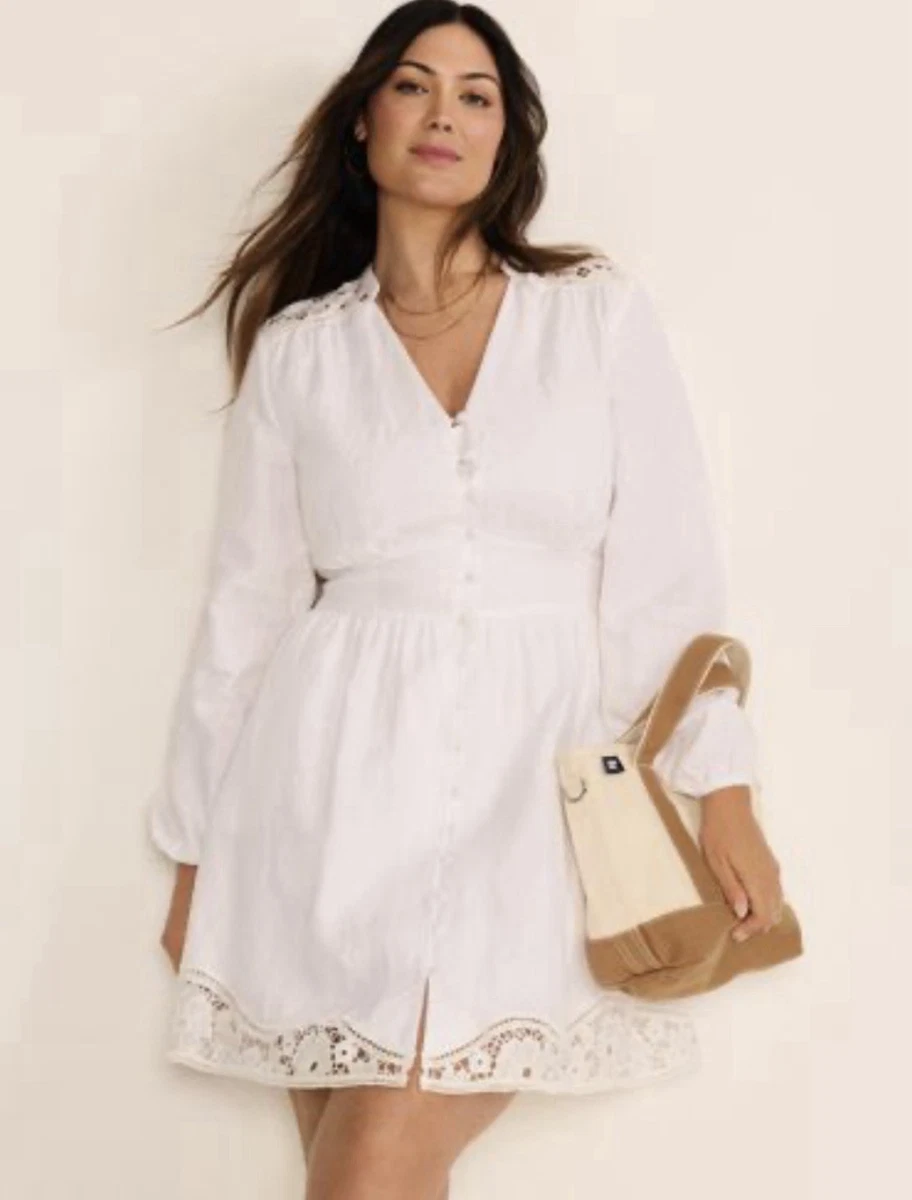 Lace White Shirt Dresses for sale | eBay