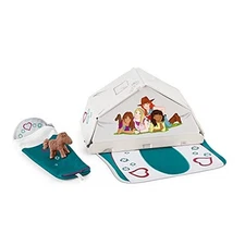SCHLEICH Horse Club, 4-Piece Playset, Horse Toys for Girls and Boys, Camping