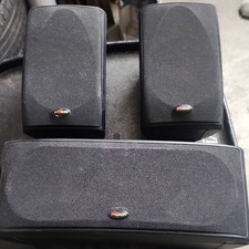 Polk Audio RM6751 3.0 Channel Wired Center + 2 Speakers, Black, Banana Jack